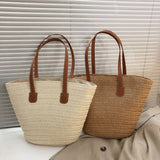 Sac cabas femme tressé – Élégant & grande capacité