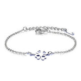 🍀 Bracelet Trèfle Argenté – Acier Inoxydable 316