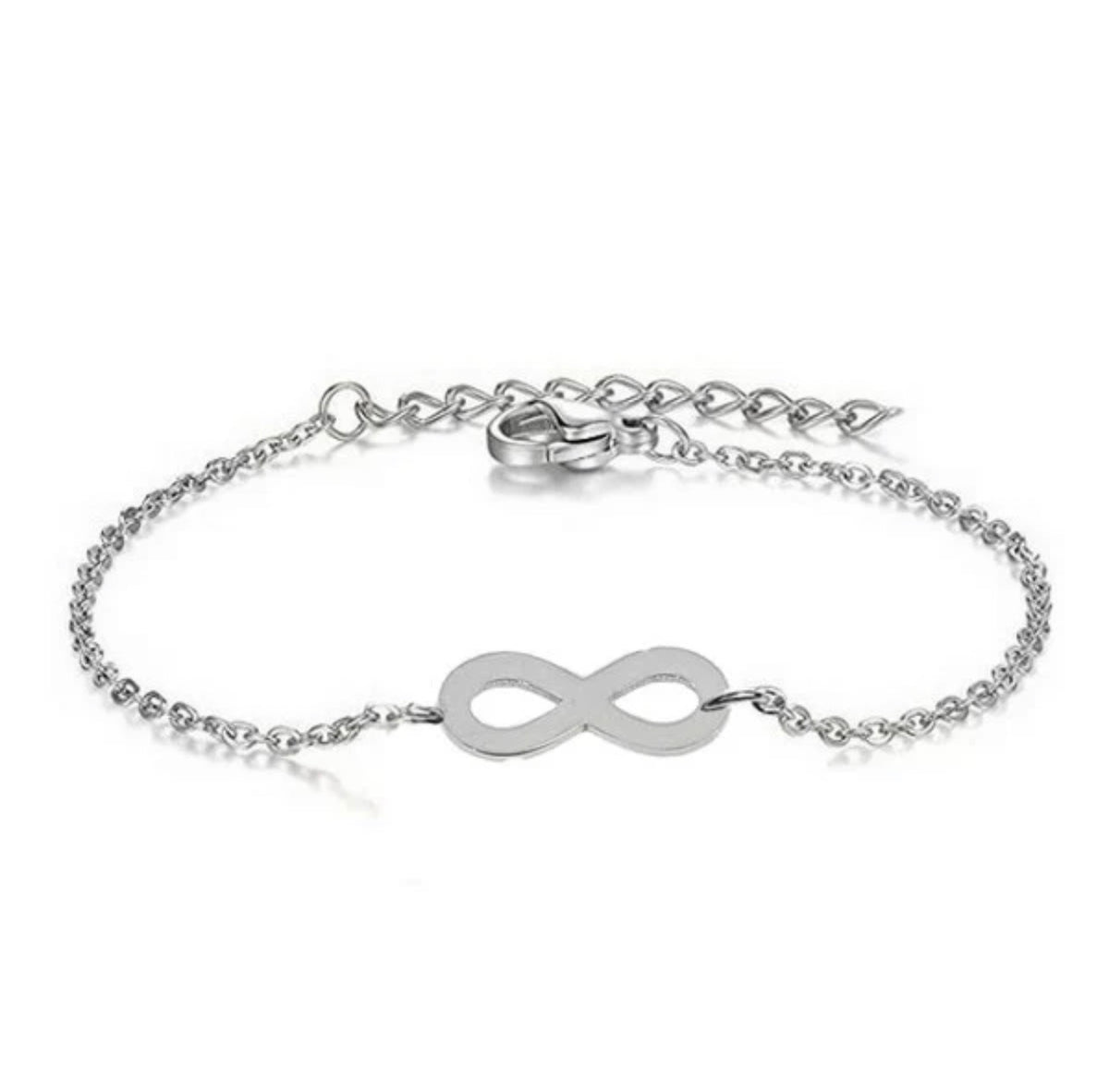 ♾️ Bracelet Infini Argenté – Acier Inoxydable 316