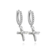Boucles d’Oreilles Aria Croix – Argent 925
