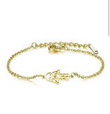 🪬 Bracelet Main de Fatma Doré – Acier Inoxydable 316