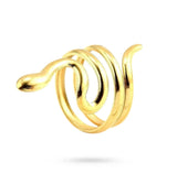 Bague Serpent Dorée – Acier Inoxydable