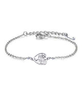 Bracelet Cœur Arbre de Vie Argenté – Acier Inoxydable
