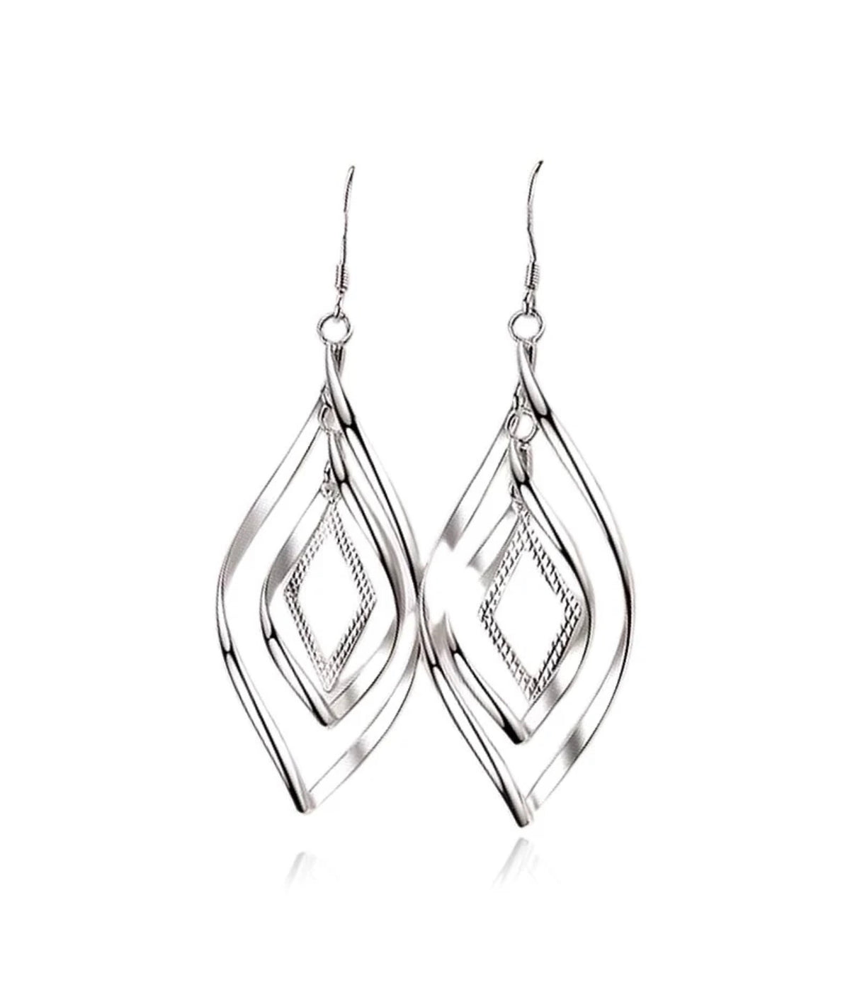 Boucles d’Oreilles Pendantes Alice – Argent 925