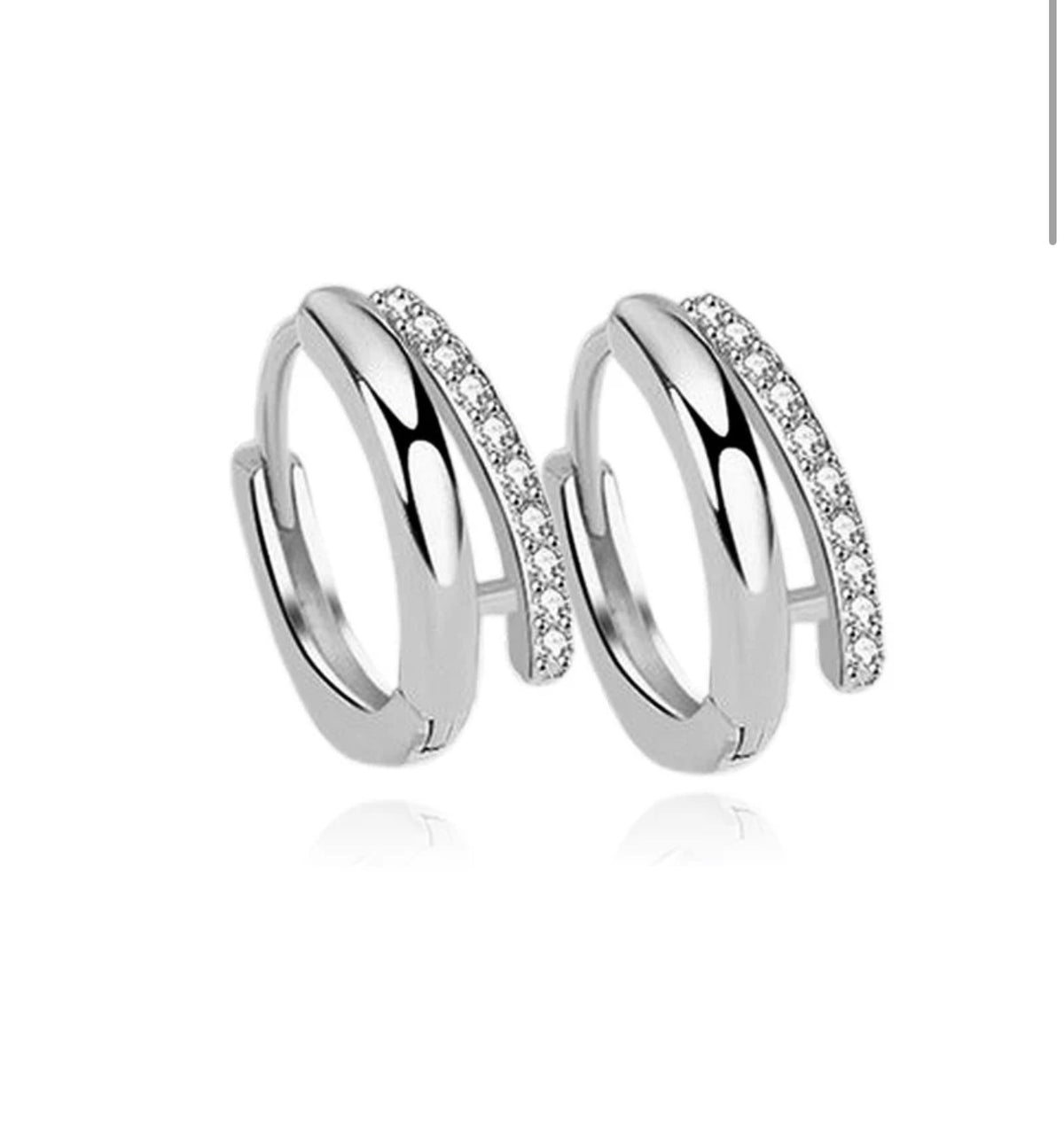 Boucle d’oreilles créoles Éléonore – Argent 925