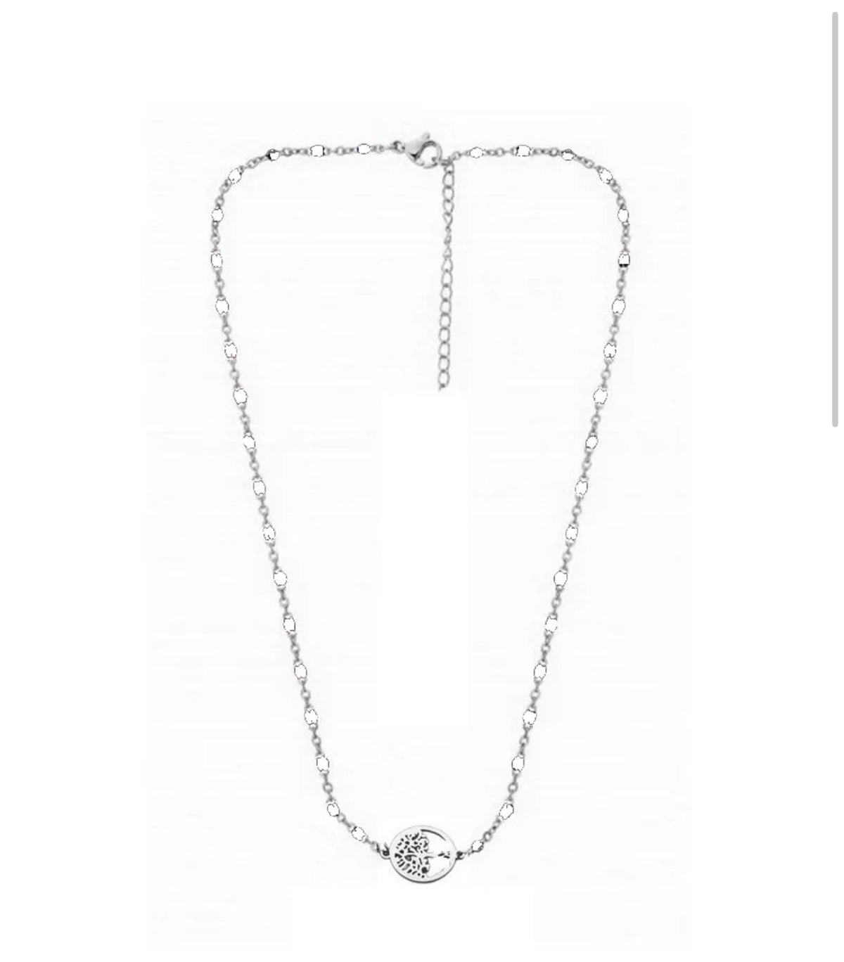 Collier Argenté Arbre de Vie – Acier Inoxydable