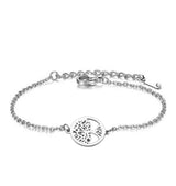 ✨ Bracelet Arbre de Vie Argenté – Acier Inoxydable