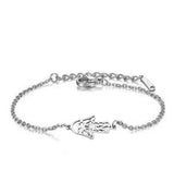 🪬 Bracelet Main de Fatma Argenté – Acier Inoxydable 316