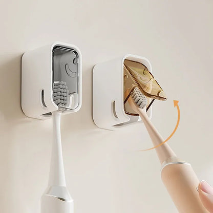 Porte-brosse à dents mural à clapet — lot de 2