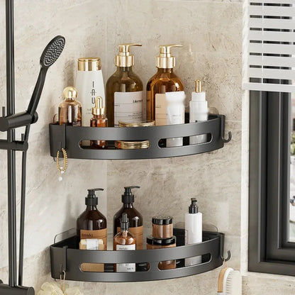 Étagère d'angle adhésive pour la douche