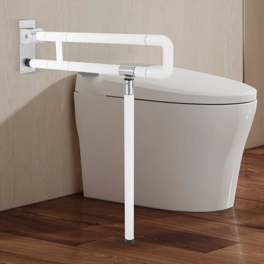Barre d'appui rabattable pour WC