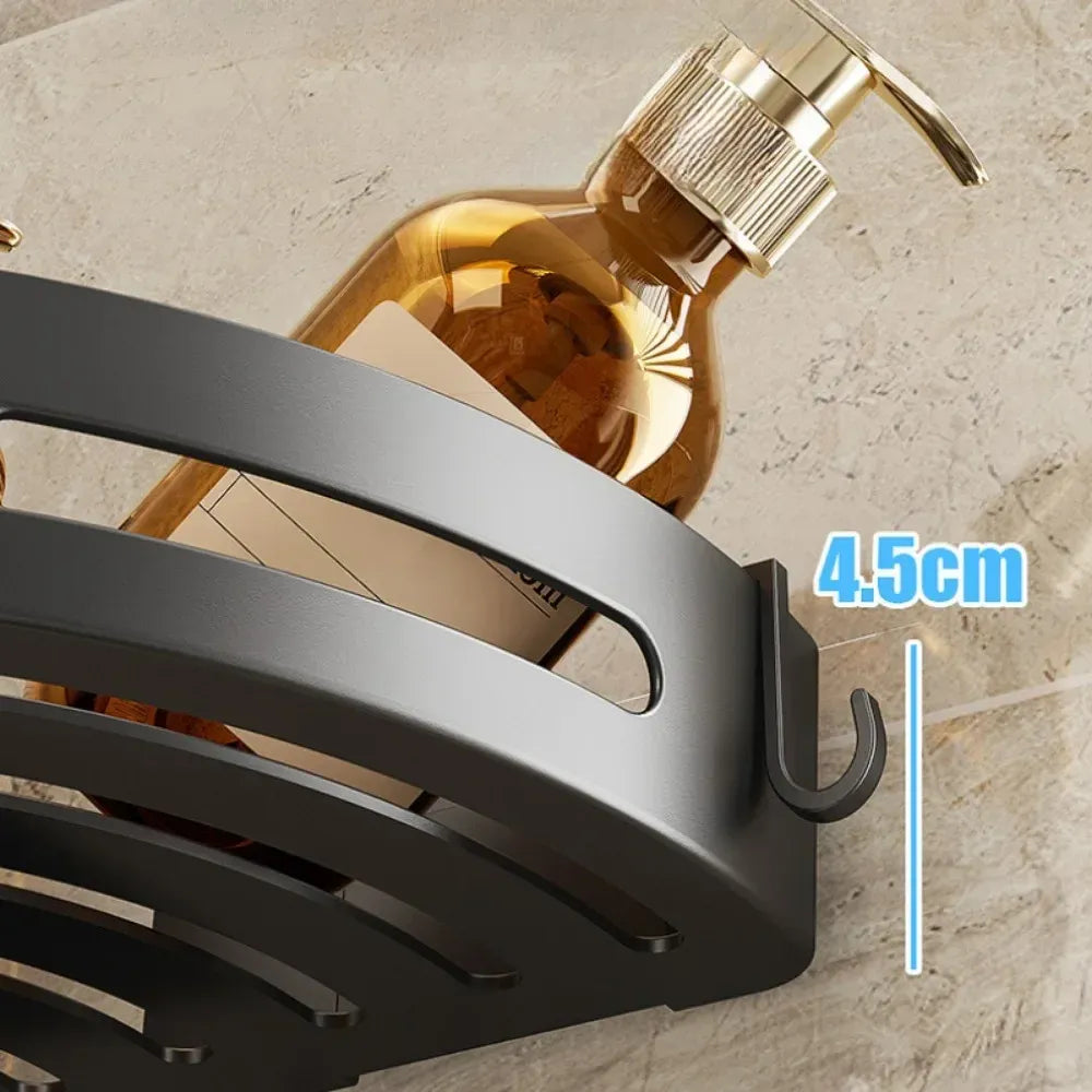 Étagère d'angle adhésive pour la douche