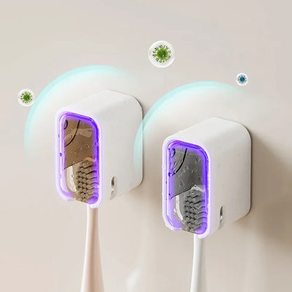 Porte-brosse à dents mural à clapet — lot de 2