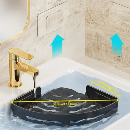 Étagère d'angle adhésive pour la douche