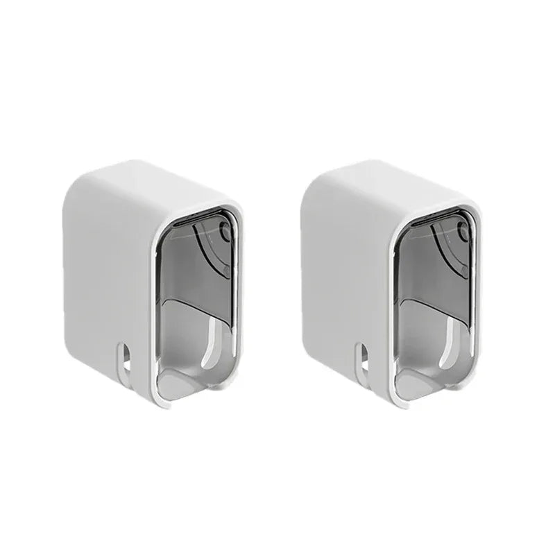 Porte-brosse à dents mural à clapet — lot de 2